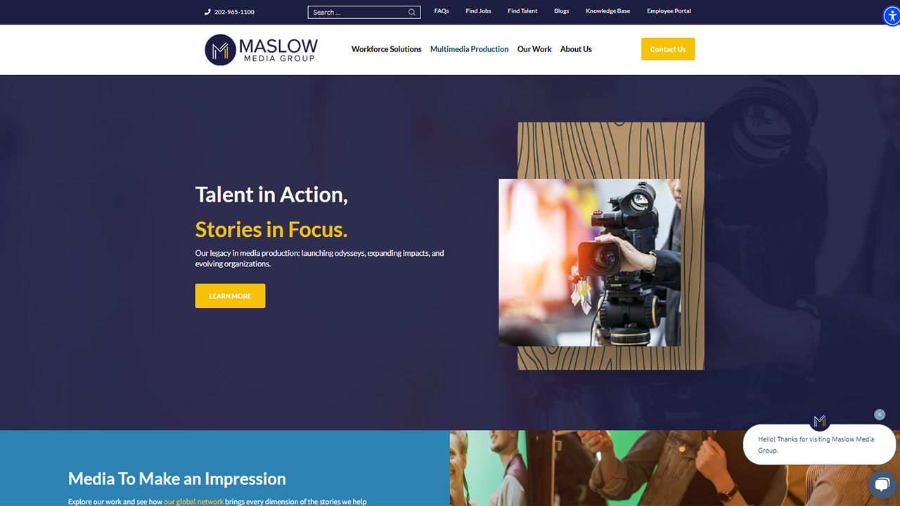 landing page preview -maslow